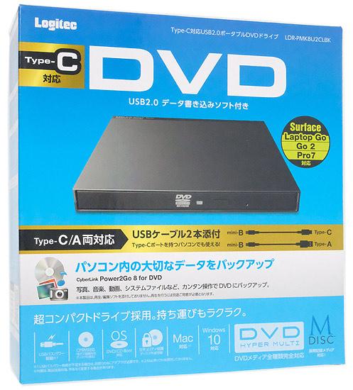 Logitec ポータブルDVDドライブ LDR-PMK8U2CLBK ブラック