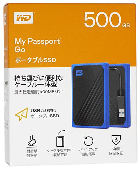 Western Digital製　外付けポータブルSSD My Passport Go WDBMCG5000ABT-JESN･･･