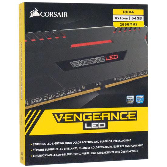 Corsair　CMU64GX4M4A2666C16R　DDR4 PC4-21300 16GB 4枚組