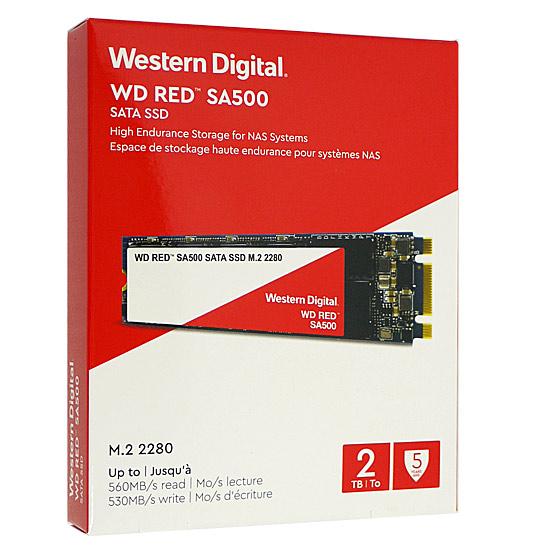 Western Digital製 SSD　WD Red SA500 NAS SATA WDS200T1R0B　2TB 商品画像1：オンラインショップ　エクセラー