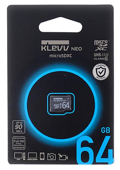 ESSENCORE　microSDXCメモリーカード KLEVV NEO　U064GUC1U18-D　64GB
