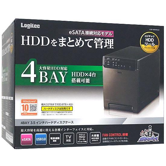 Logitec　USB3.0対応 4BAY 3.5インチHDDケース　LGB-4BNHEU3　ブラック