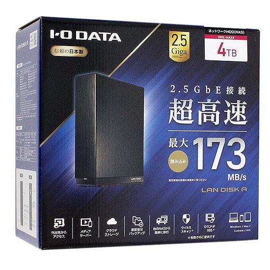 I-O DATA製外付HD　LAN DISK A HDL-AAX4　4TB