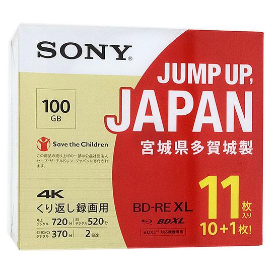 SONY　ブルーレイディスク 11BNE3VZPS2　BD-RE XL 2倍速 11枚組 商品画像1：オンラインショップ　エクセラー