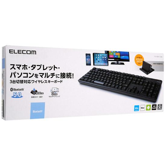 ELECOM　Bluetooth メンブレンフルキーボード　TK-FBM112BK　ブラック 商品画像1：オンラインショップ　エクセラー