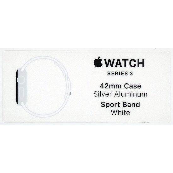 Apple Watch Series 3 GPSモデル 42mm　MTF22J/A　ホワイトスポーツバンド