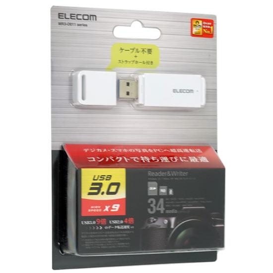 ELECOM　USB3.0対応メモリカードリーダ　MR3-D011WH　USB 34in1 ホワイト