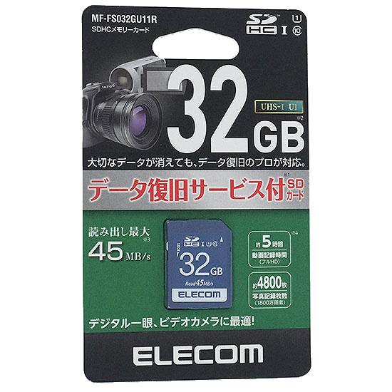 ELECOM　SDHCメモリカード MF-FS032GU11R　32GB
