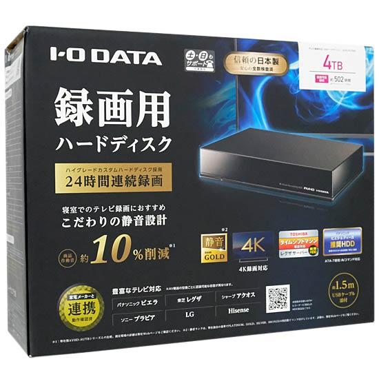I-O DATA　録画用ハードディスク 4TB AVHD-AUTB4S　ブラック