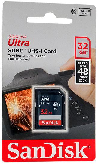 SanDisk　SDHCメモリーカード　SDSDUNB-032G-GN3IN　32GB　並行輸入品