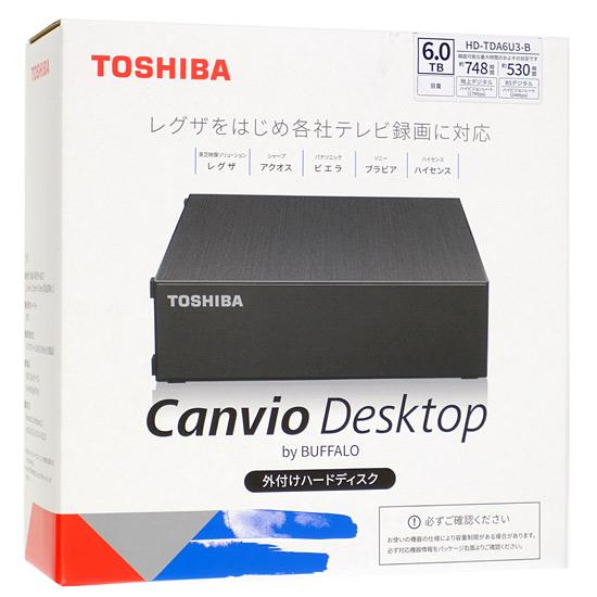 TOSHIBA　CANVIO DESKTOP HD-TDA6U3-B　ブラック　6TB