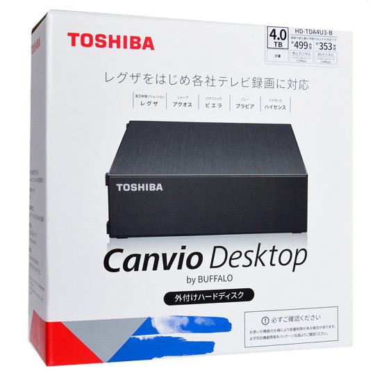 TOSHIBA　CANVIO DESKTOP HD-TDA4U3-B　ブラック　4TB