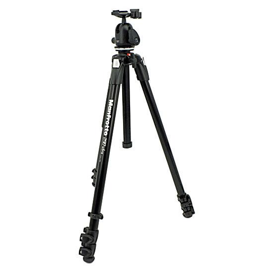 Manfrotto 290XTRAアルミニウム3段三脚+ボール雲台キット
