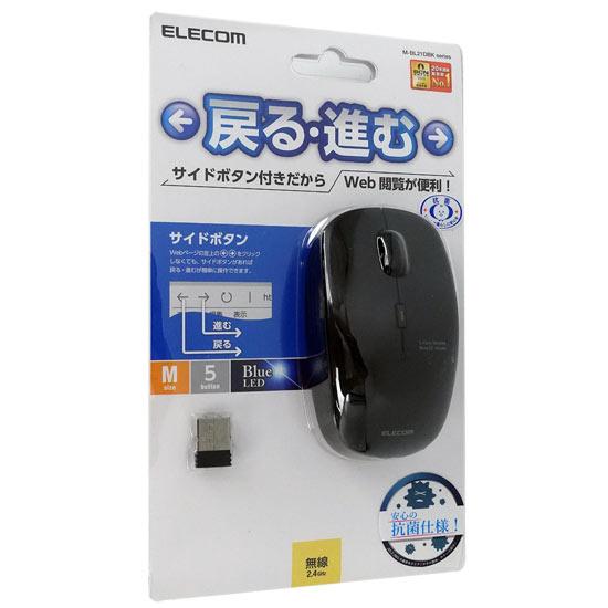 ELECOM製　ワイヤレスBlueLEDマウス M-BL21DBKBK　ブラック