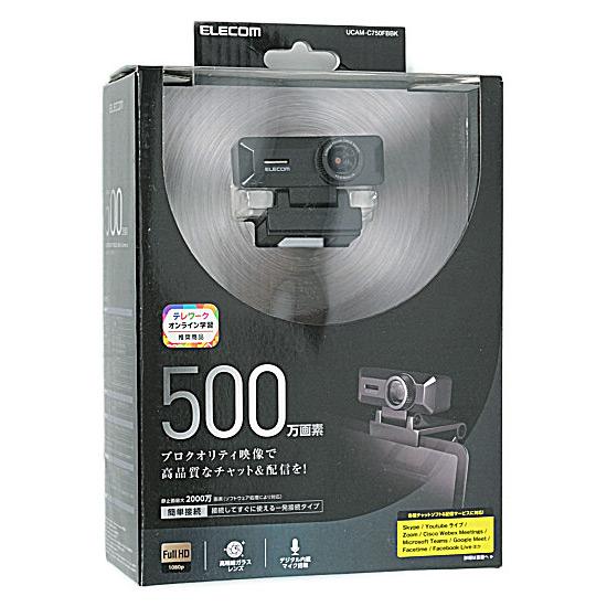 ELECOM　Full Hd対応800万画素Webカメラ　UCAM-C980FBBK　ブラック