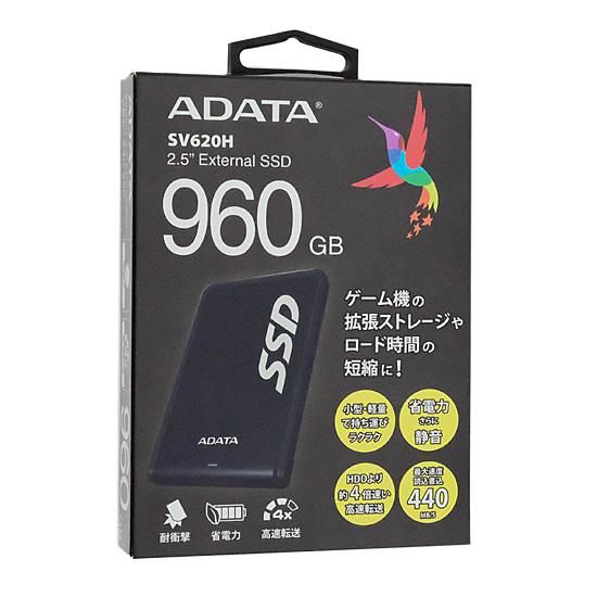 A-DATA製 SSD　SV620H ASV620H-960GC31-CTI　ブラック