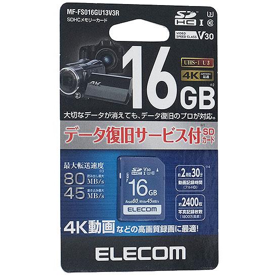 ELECOM　SDHCメモリーカード　MF-FS016GU13V3R　16GB