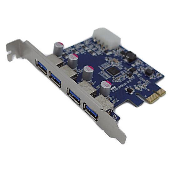 玄人志向　インターフェースカード USB3.0RA-P4-PCIE　USB3.0 商品画像1：オンラインショップ　エクセラー