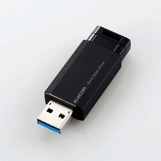 ELECOM　外付けポータブルSSD　ESD-EPK1000GBK　ブラック　1TB