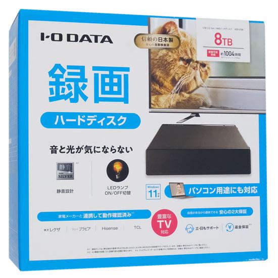 I-O DATA　外付けHDD HDD-UT8K　ブラック