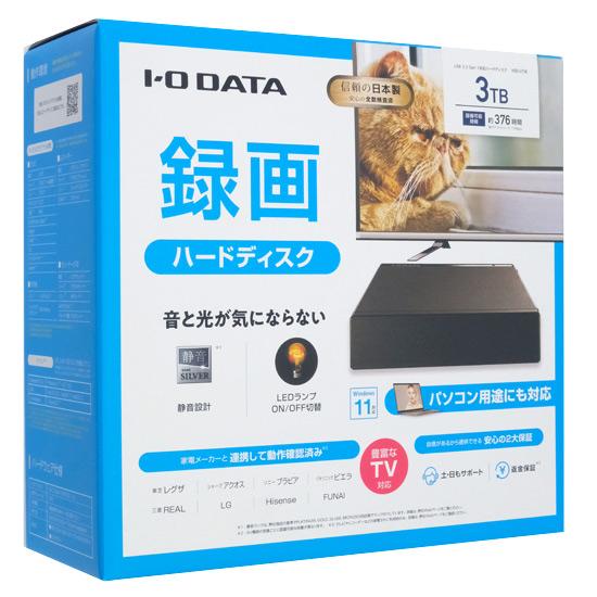 I-O DATA　外付けHDD HDD-UT3K　ブラック