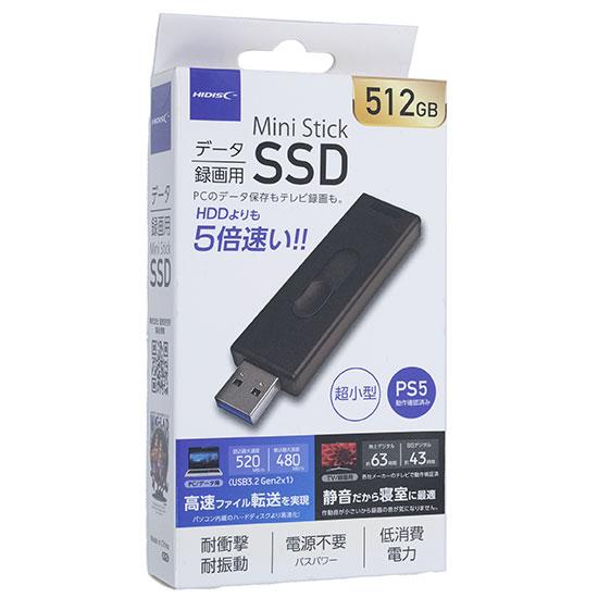 HI-DISC　外付けSSD 512GB　HDMSSD512GJP3R