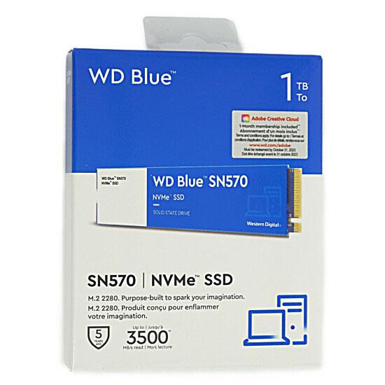 Western Digital製 SSD　WD Blue SN570 NVMe WDS100T3B0C　1TB 商品画像1：オンラインショップ　エクセラー