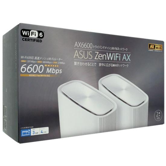 ASUS　無線LANルーター　ZenWiFi AX (XT8) 2台セット　ホワイト