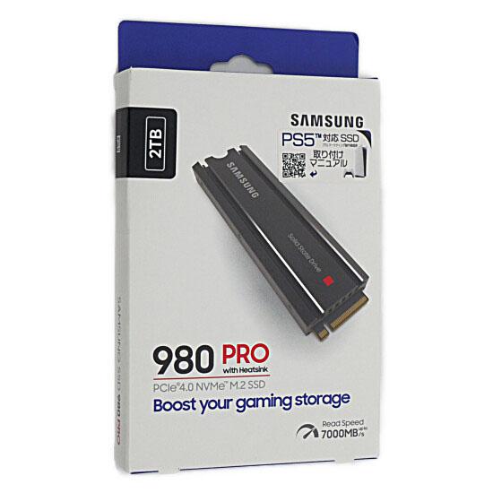 SAMSUNG製 SSD　980 PRO with Heatsink MZ-V8P2T0C/IT　2TB