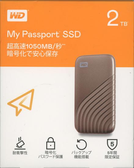 Western Digital製　外付けポータブルSSD My Passport SSD WDBAGF0020BGD-JES･･･