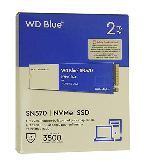 Western Digital製 SSD　WD Blue SN570 NVMe WDS200T3B0C　2TB