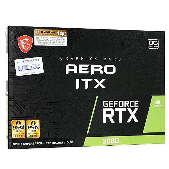 MSI製グラボ　GeForce RTX 3060 AERO ITX 12G OC　PCIExp 12GB