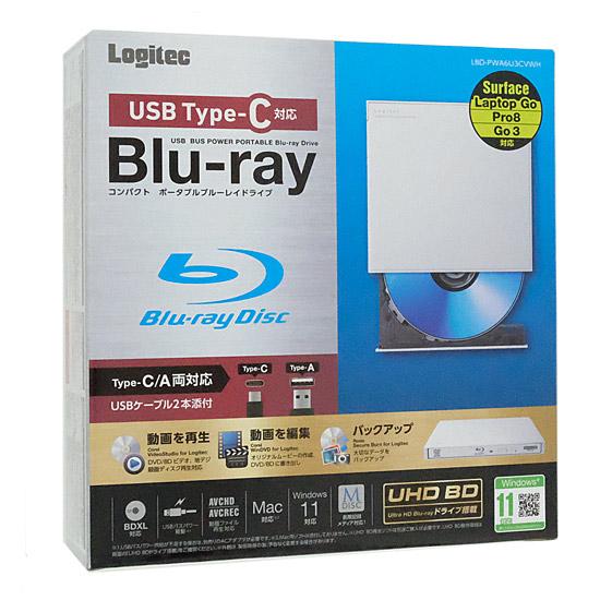 Logitec　ポータブルBlu-rayドライブ　LBD-PWA6U3CVWH　ホワイト