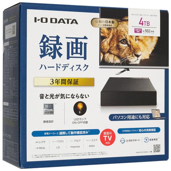 I-O DATA　外付けHDD HDD-UT4K-BC　ブラック