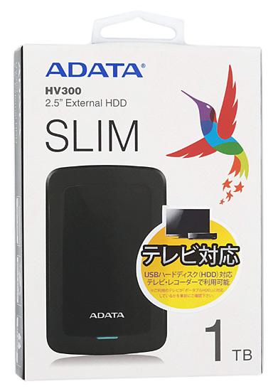 ADATA製PortableHD　AHV300-1TU31-CBK　1TB
