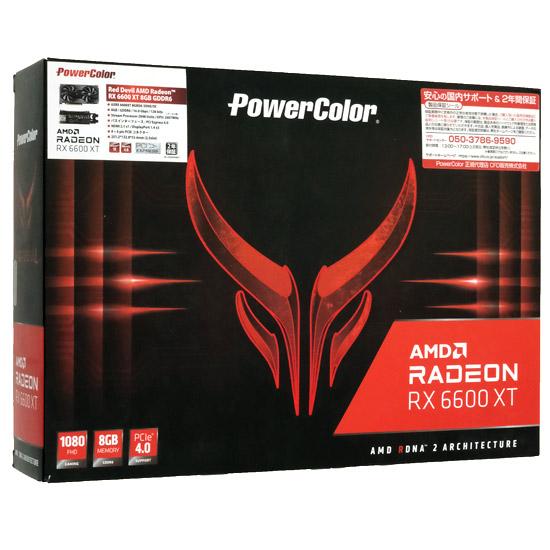 PowerColor製グラボ　Red Devil AMD Radeon RX 6600XT 8GB GDDR6 AXRX 6600XT 8GBD6-3DHE/OC　PCIExp 8GB 商品画像1：オンラインショップ　エクセラー