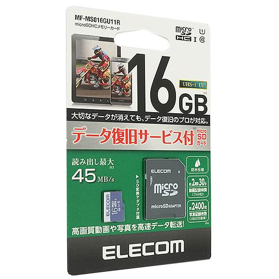 ELECOM　microSDHCメモリーカード　MF-MS016GU11R　16GB 商品画像1：オンラインショップ　エクセラー