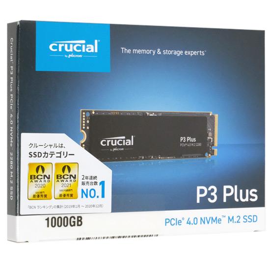 crucial　内蔵型 M.2 SSD　P3 Plus CT1000P3PSSD8JP　1TB
