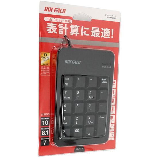 BUFFALO　有線コンパクトテンキーボード　BSTK100BK ブラック