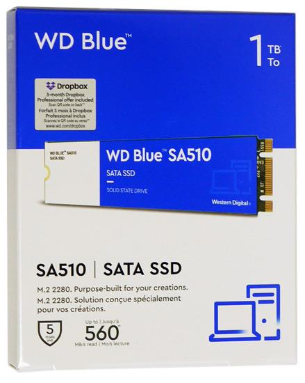 Western Digital製 SSD　WD Blue SA510 SATA WDS100T3B0B　1TB 商品画像1：オンラインショップ　エクセラー