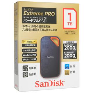 Sandisk ポータブルSSD エクストリームプロ 1TB 新品・未開封品
