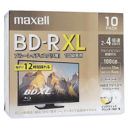 maxell　録画用 BD-R XL 4倍速 10枚組 BRV100WPE.10S