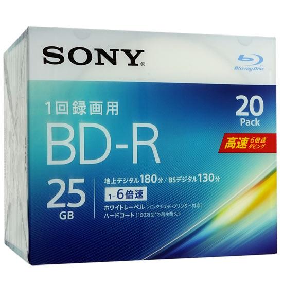SONY　ブルーレイディスク 20BNR1VJPS6　BD-R 6倍速 20枚組 商品画像1：オンラインショップ　エクセラー