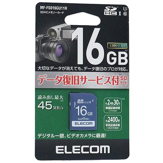 ELECOM　SDHCメモリーカード　MF-FS016GU11R　16GB