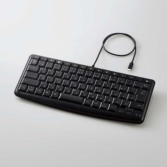 ELECOM　Lightning静音ミニキーボード TK-LCM02BK　ブラック