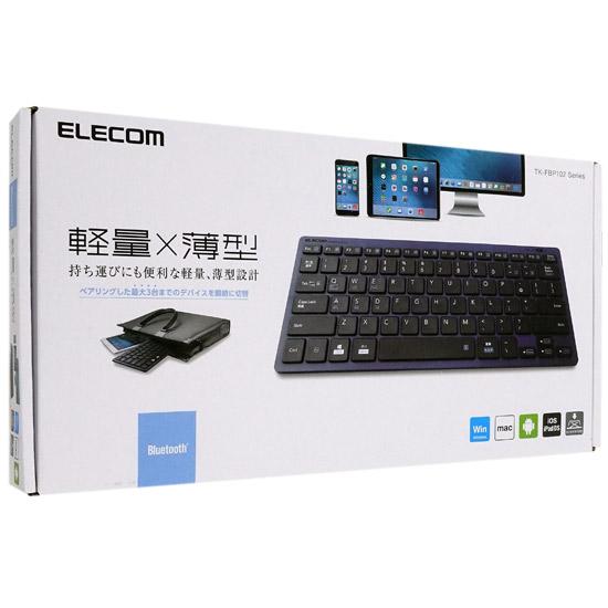 ELECOM　Bluetoothミニキーボード TK-FBP102BU　ブルー