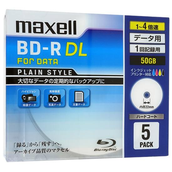 maxell　データ用ブルーレイディスク BR50PPLWPB.5S　BD-R DL 4倍速 5枚組