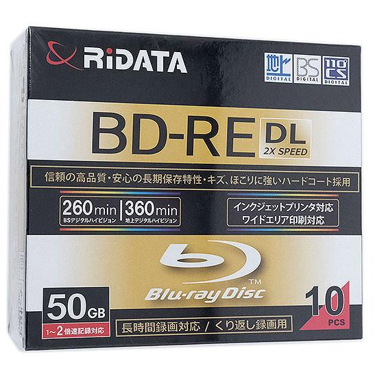 RiTEK　ブルーレイディスク RIDATA BD-RE260PW 2X.10P SC A　BD-RE DL 2倍速 ･･･