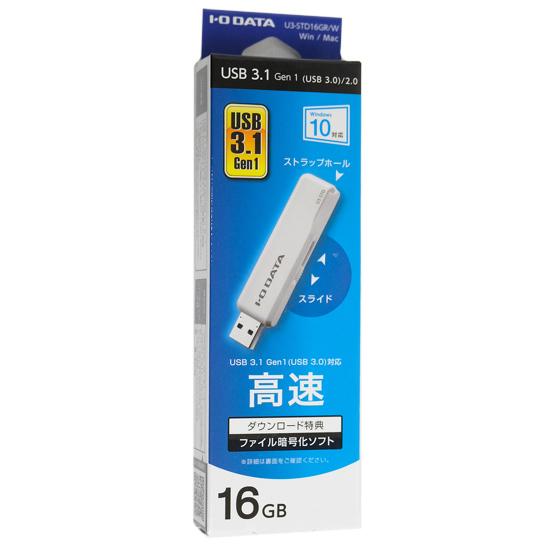 I-O DATA　USBメモリ U3-STD16GR/W　16GB ホワイト