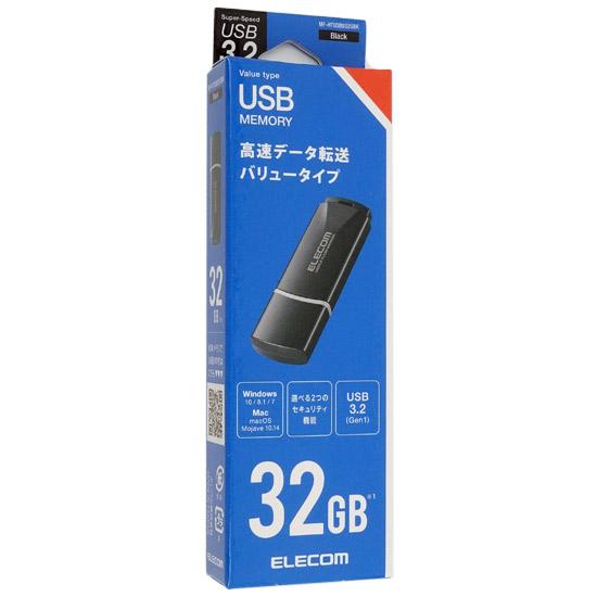 ELECOM　キャップ式USB3.2 Gen1メモリ　MF-HTU3B032GBK　32GB ブラック